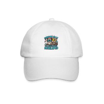 Alle entspannt sich, ich bin professionell entwickelt, schräg - Baseballkappe - Weiß/Weiß - Vorne