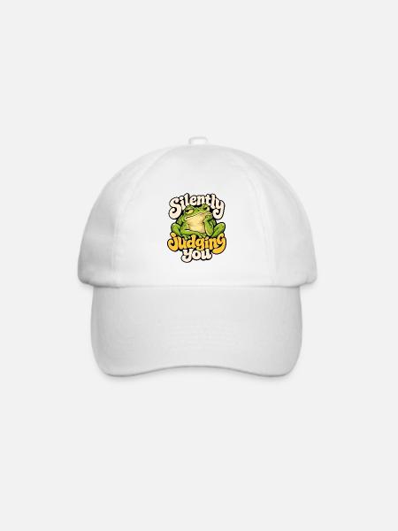 Frosch - Baseballkappe - Weiß/Weiß