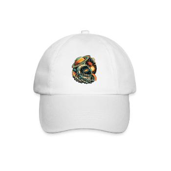 Astronomie Retro Galaxie - Baseballkappe - Weiß/Weiß - Vorne