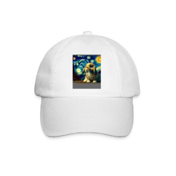 Zwergwidder Kaninchen Starry Night - Baseballkappe - Weiß/Weiß - Vorne