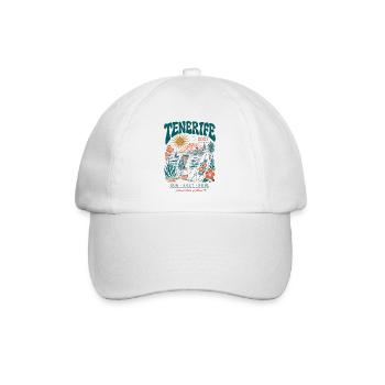 Tenerife Inselreise Surf 2027 - Baseballkappe - Weiß/Weiß - Vorne
