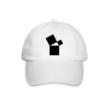 mathe - Baseballkappe - Weiß/Weiß - Vorne