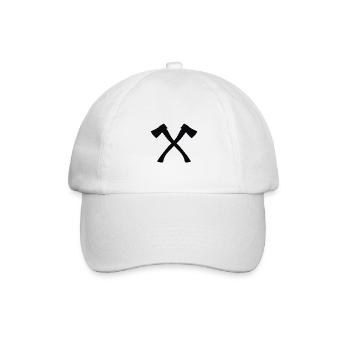 Axt gekreuzt - Baseballkappe - Weiß/Weiß - Vorne