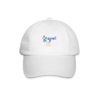 Kawaii Katze - Baseballkappe - Weiß/Weiß - Vorne