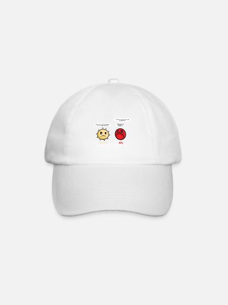 essen Erdnüsse Erdnuss-Liebhaber Geschenk - Baseballkappe - Weiß/Weiß
