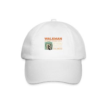 Tolle Kindheit Musiker Geschenk - Baseballkappe - Weiß/Weiß - Vorne