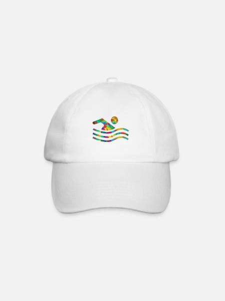 Schwimmen - Baseballkappe - Weiß/Weiß