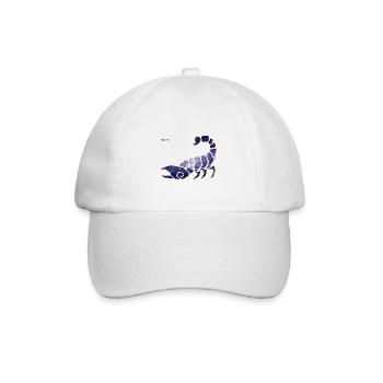 Skorpion - Sternzeichen - Baseballkappe - Weiß/Weiß - Vorne