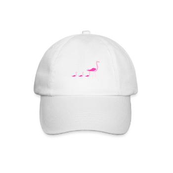 Flamingos Flamingo - Baseballkappe - Weiß/Weiß - Vorne