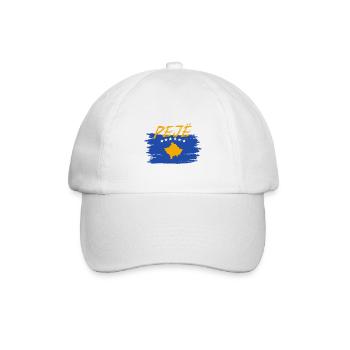 Peje 03 Peja Albanien Kosovo Geschenk Design - Baseballkappe - Weiß/Weiß - Vorne