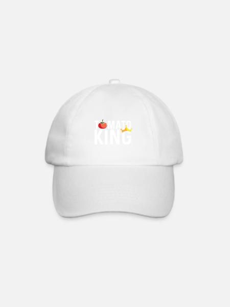 Tomatenkönig Pflanzenmänner Gift - Baseballkappe - Weiß/Weiß