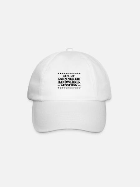 Handwerker Spruch Heimwerker Handwerker Geschenk - Baseballkappe - Weiß/Weiß