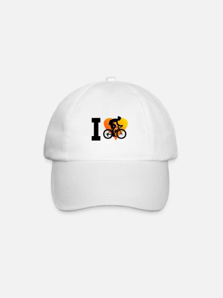 Damen Rennradfahren Rennradfahrer Rennrad - Baseballkappe - Weiß/Weiß