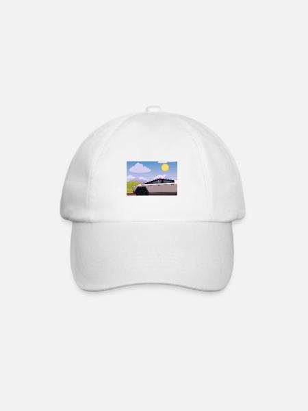 Tesla in Tesla - Baseballkappe - Weiß/Weiß