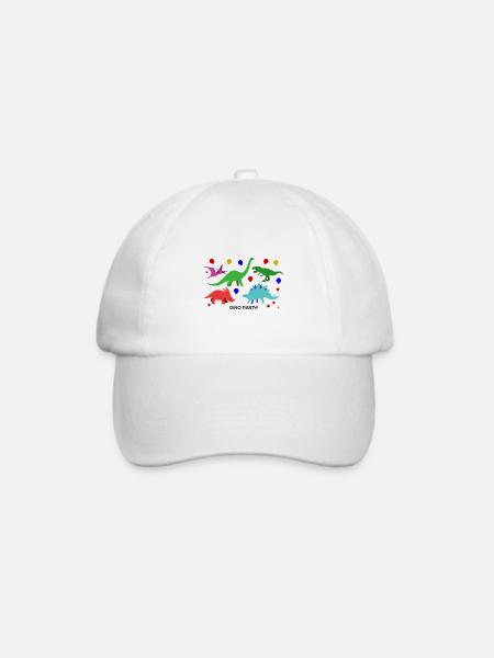 Dino - Baseballkappe - Weiß/Weiß