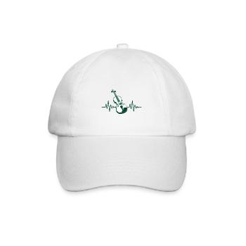 Violine Geigerin Geigenspieler Streichinstrument G - Baseballkappe - Weiß/Weiß - Vorne
