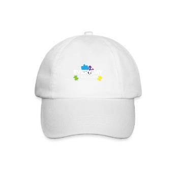 Alltäglich Puzzlin ' Verwirrende Person Geschenk - Baseballkappe - Weiß/Weiß - Vorne