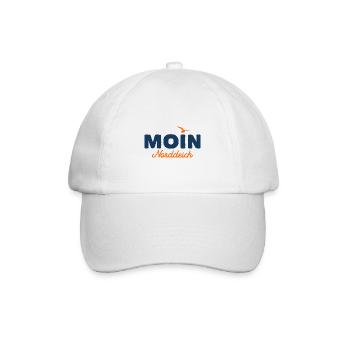 Nordsee Moin Norddeich - Baseballkappe - Weiß/Weiß - Vorne