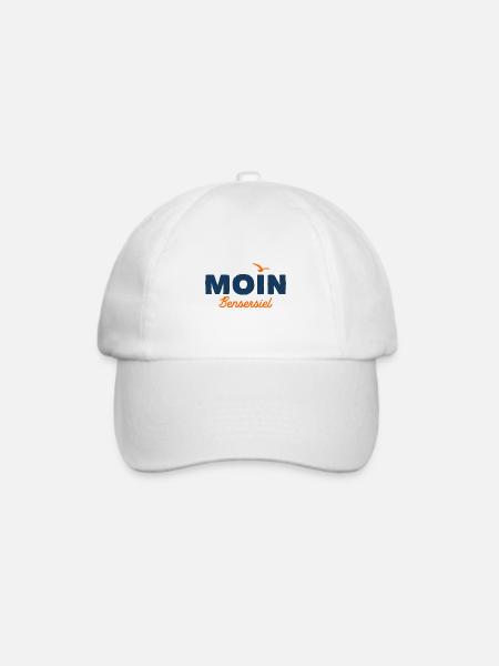 Nordsee Moin Bensersiel - Baseballkappe - Weiß/Weiß
