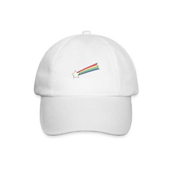 Sternschnuppe Motiv Design Selbst Gestalten Gesche - Baseballkappe - Weiß/Weiß - Vorne