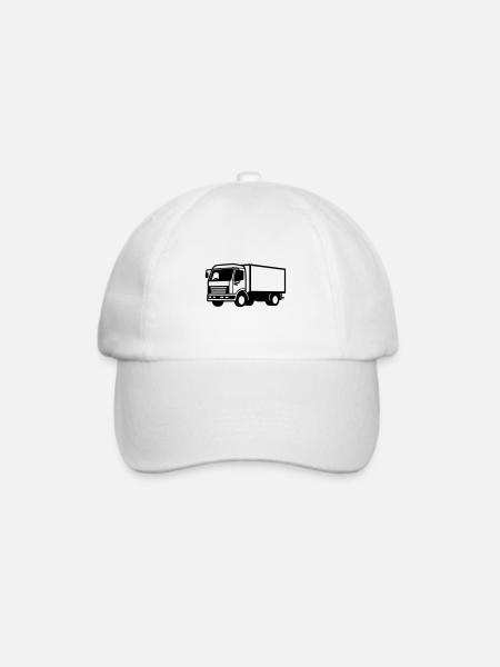 Lkw - Baseballkappe - Weiß/Weiß