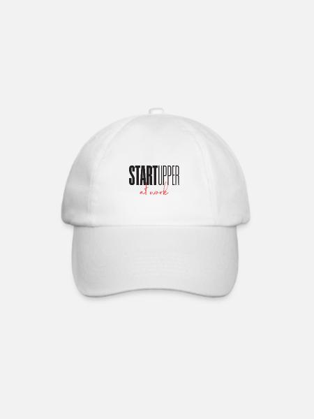 Startupper Startup at work - Baseballkappe - Weiß/Weiß