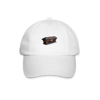Sarg / Letzte Ruhestätte / Erde / Bestattung - Baseballkappe - Weiß/Weiß - Vorne