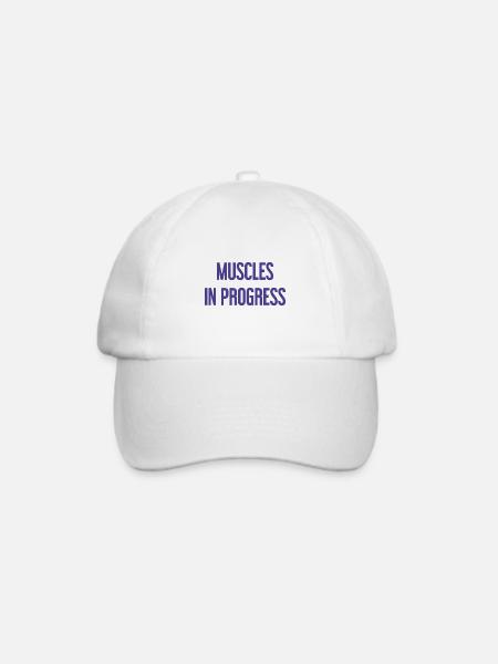 Muscles in Progress - Baseballkappe - Weiß/Weiß