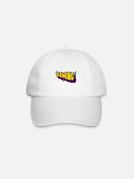 Gamer Gaming - Baseballkappe - Weiß/Weiß