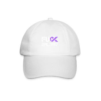 Fick Epilepsy Epilepsy Ribbon Shirt - Baseballkappe - Weiß/Weiß - Vorne