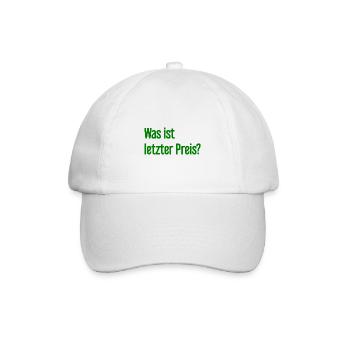 Was ist letzter Preis? - Baseballkappe - Weiß/Weiß - Vorne