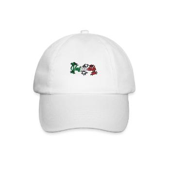 Italien Italiener Vaffanculo - Baseballkappe - Weiß/Weiß - Vorne