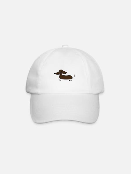 Dackel suess - Baseballkappe - Weiß/Weiß