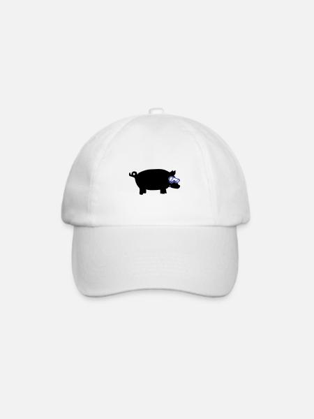sau skibrille 2 - Baseballkappe - Weiß/Weiß