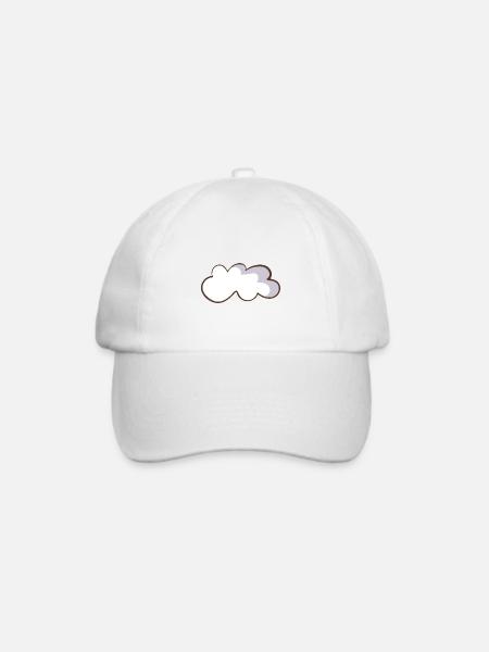 Wolke - Baseballkappe - Weiß/Weiß