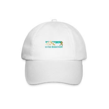 Ultra Marathon Sportler Gift - Baseballkappe - Weiß/Weiß - Vorne
