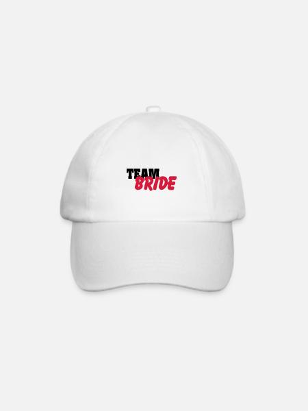 Team Bride - Baseballkappe - Weiß/Weiß