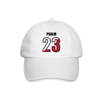 psalm 23 - Baseballkappe - Weiß/Weiß - Vorne