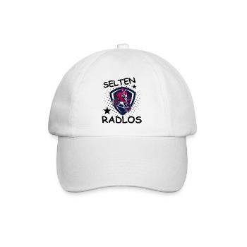 Fahrrad, Selten Radlos - Baseballkappe - Weiß/Weiß - Vorne