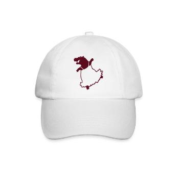 tanzendes Nilpferd im Kleid - Baseballkappe - Weiß/Weiß - Vorne