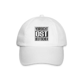 VORSICHT OST DEUTSCHER - Baseballkappe - Weiß/Weiß - Vorne