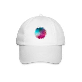 Abstrakte Galaxie - Baseballkappe - Weiß/Weiß - Vorne