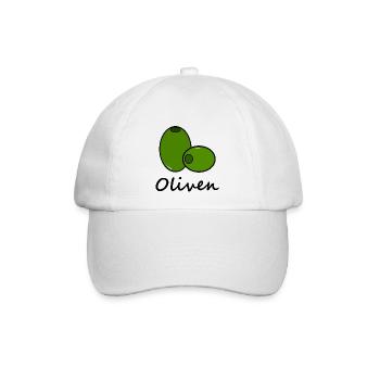 Oliven - Baseballkappe - Weiß/Weiß - Vorne