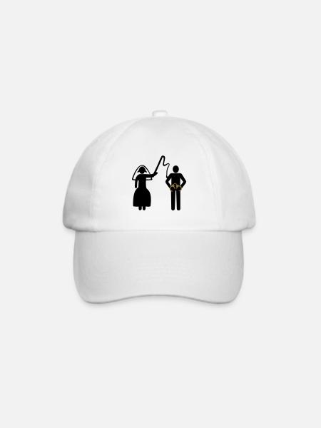 Hochzeit, Junggesellenabschied - Baseballkappe - Weiß/Weiß