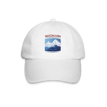 Watzmann Bayern Alps Berchtesgaden - Baseballkappe - Weiß/Weiß - Vorne