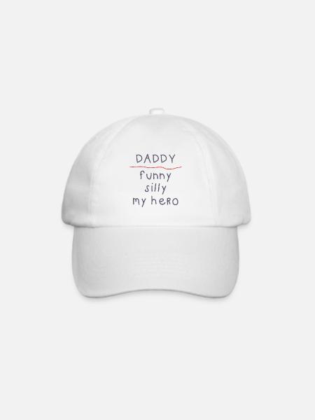 daddy - Baseballkappe - Weiß/Weiß