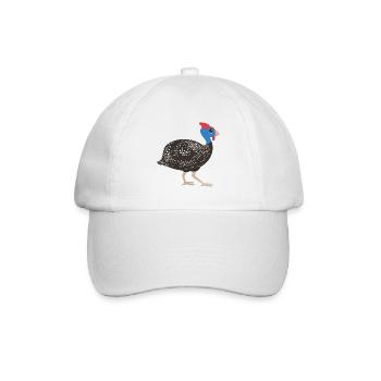 Perlhuhn - Baseballkappe - Weiß/Weiß - Vorne