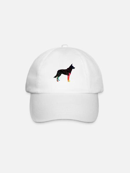 Schöner Hund - Bunter Hund - Baseballkappe - Weiß/Weiß