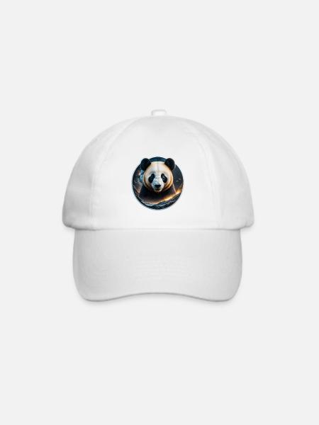 Panda - Baseballkappe - Weiß/Weiß