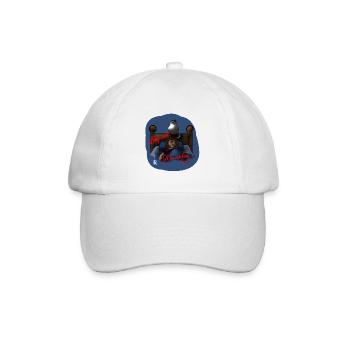 Sleep weIl - I'll be watching - Baseballkappe - Weiß/Weiß - Vorne